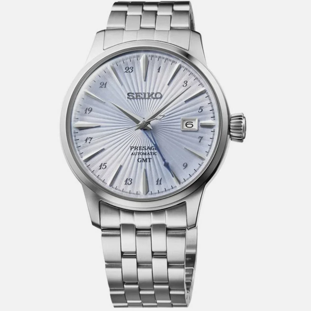 Men's Seiko Presage Automatic Light Blue Dial Watch - Picture 1 of 4